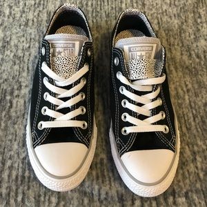 Leopard print flip over top Converse